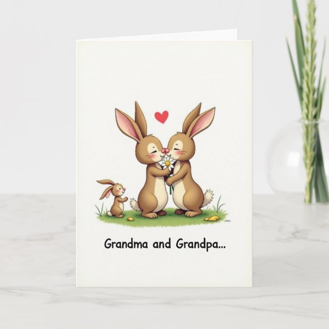 Loving Creatures Embrace Card (Front)