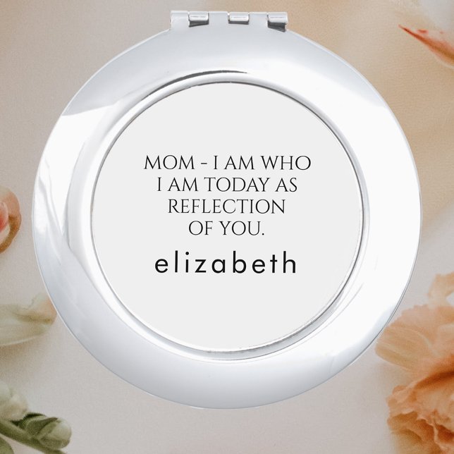 Loving Custom Gift for Mom from Daughter Wedding Compact Mirror (Creator Uploaded)