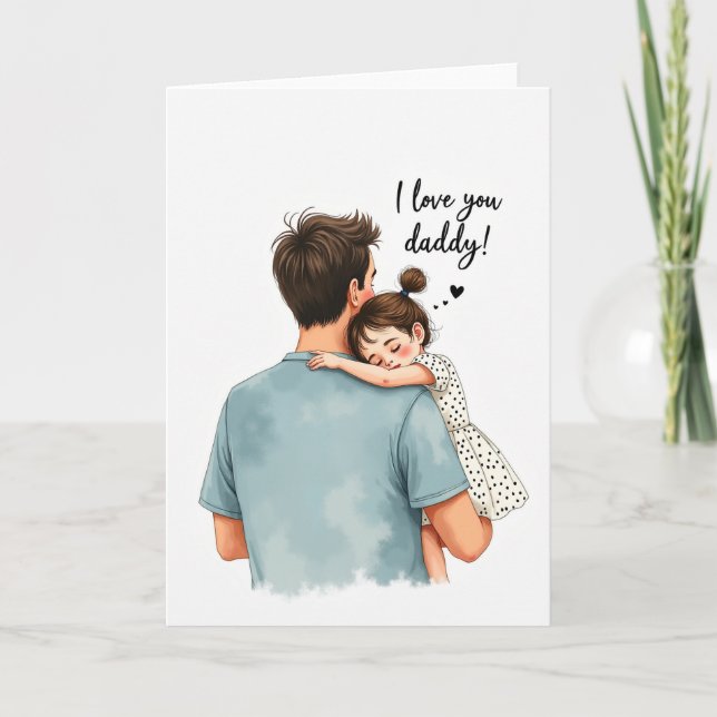 Loving Dad Illustration Card (Front)