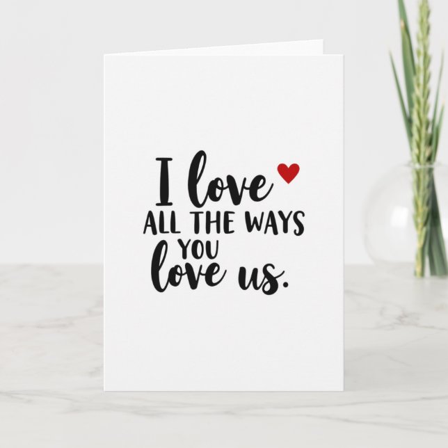 Loving Dad Script Message Card (Front)