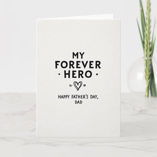Loving Dads Day Hand Art Card (Front)