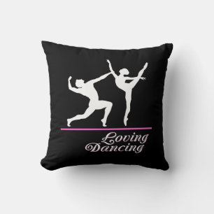 Loving dancing throw pillow