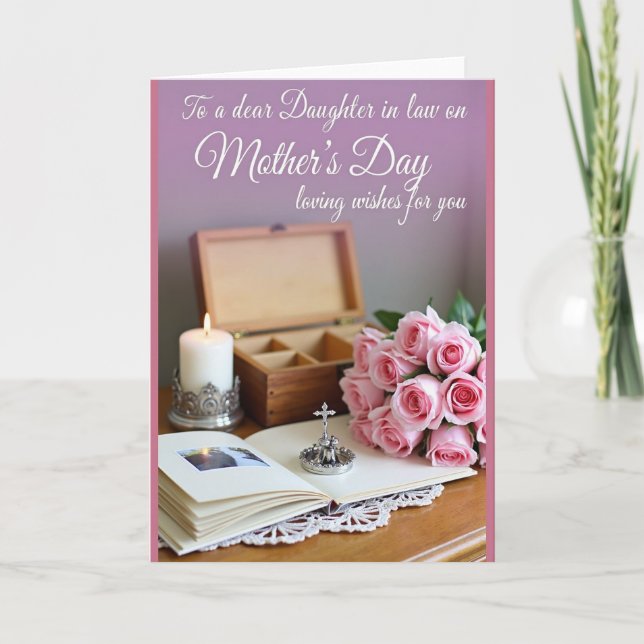 Loving Daughter In Law Mothers Day Card (Front)