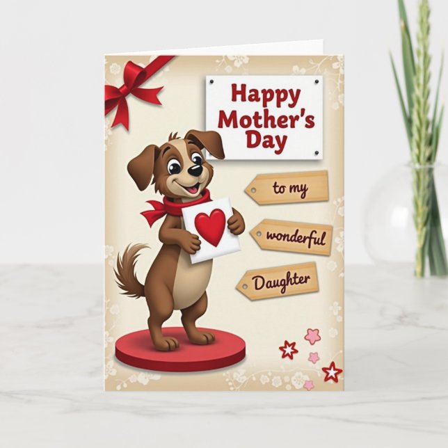 Loving Daughter Message Card (Front)