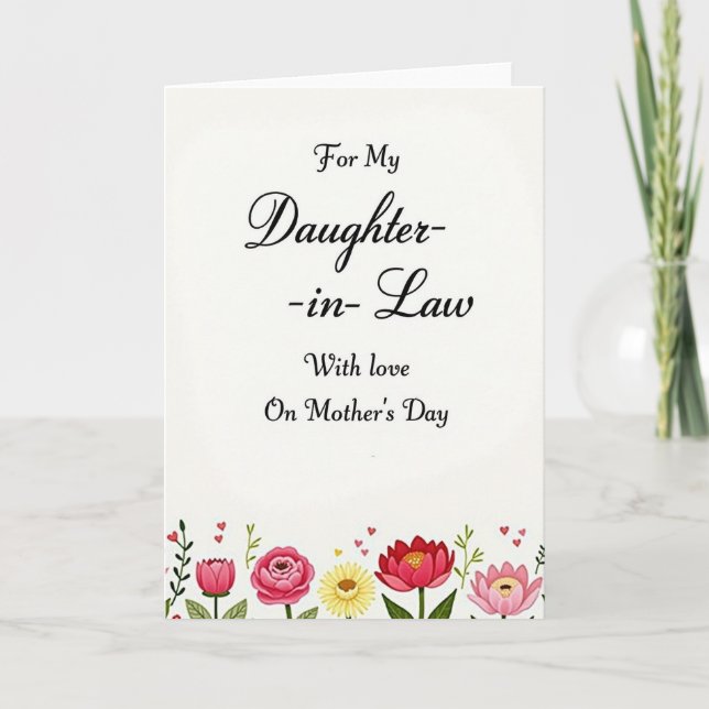 Loving Daughterinlaw Day Card (Front)