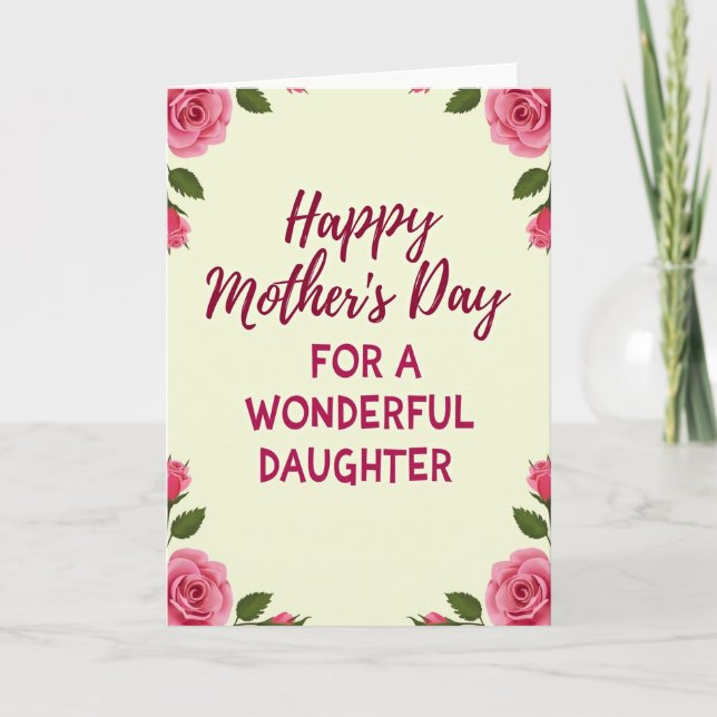 Loving Daughters Bouquet Card (Front)