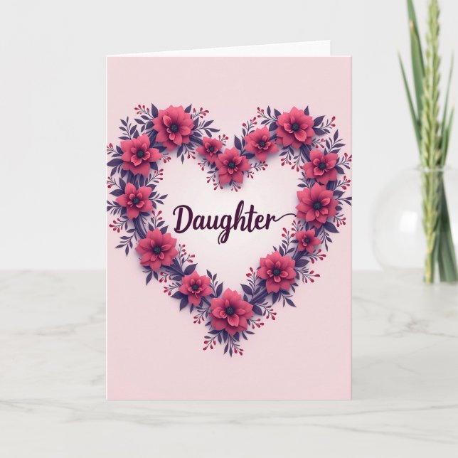 Loving Daughters Day Card (Front)