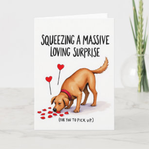 Loving Dog Surprise Card