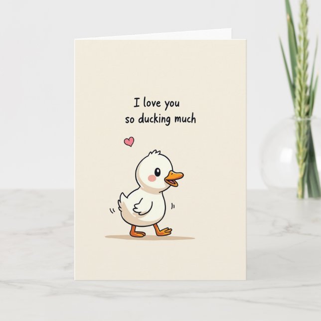 Loving Duckling Mothers Day Card (Front)