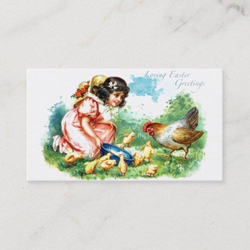 Loving Easter Greetings Business Card