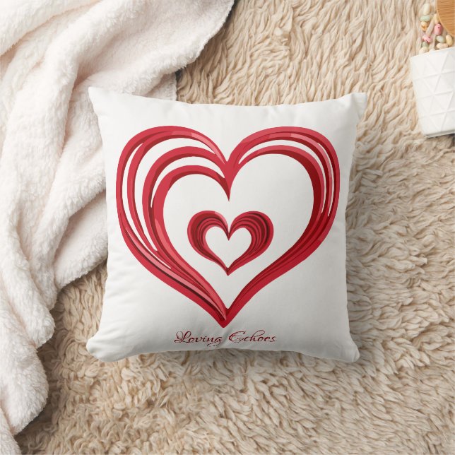 Loving Echoes Throw Pillow (Blanket)