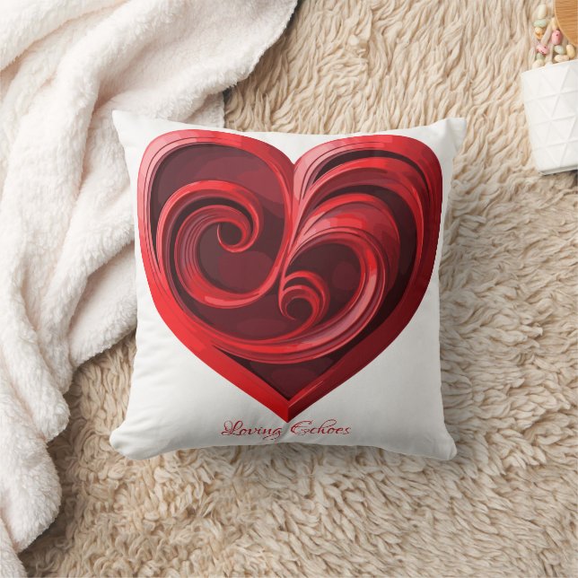 Loving Echoes Throw Pillow (Blanket)
