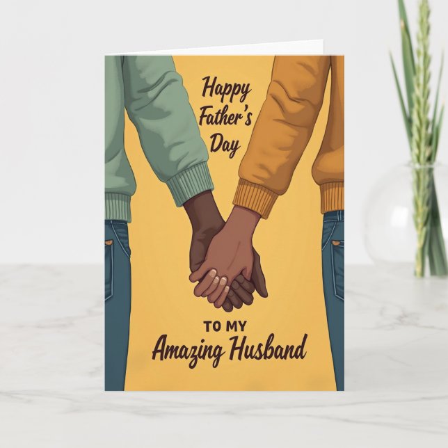 Loving Embrace Fathers Day Card (Front)