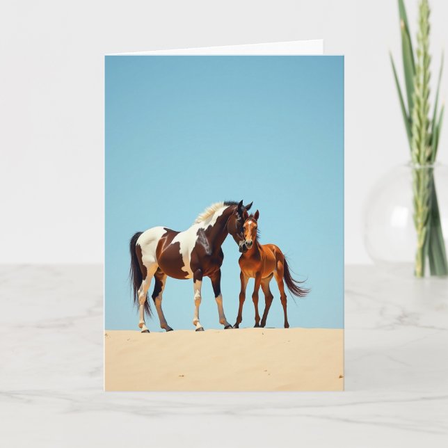 Loving Equine Fathers Day Card (Front)