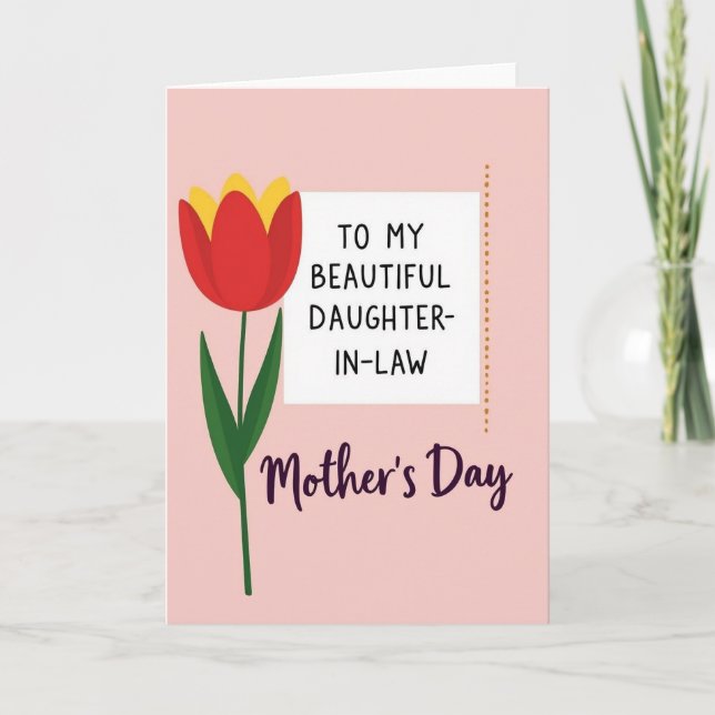 Loving Family Message Day Card (Front)