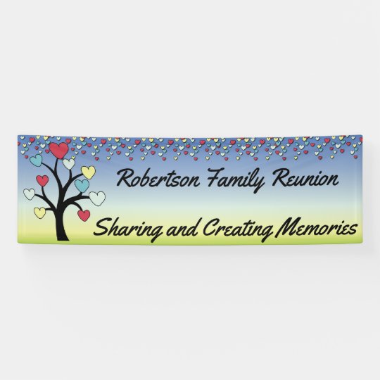 Loving Family Tree Reunion Banner | Zazzle.com