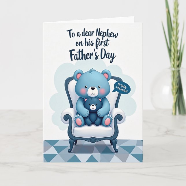 Loving Fathers Armchair Day Card (Front)