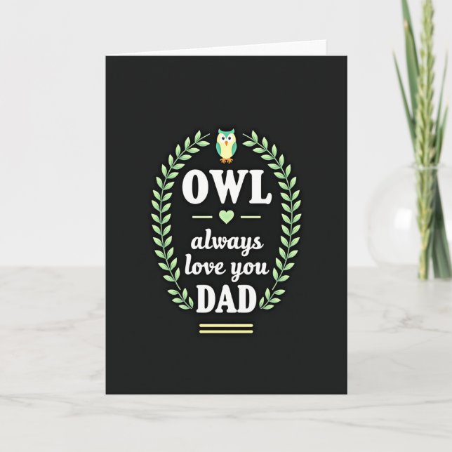 Loving Fathers Day Avian Card (Front)