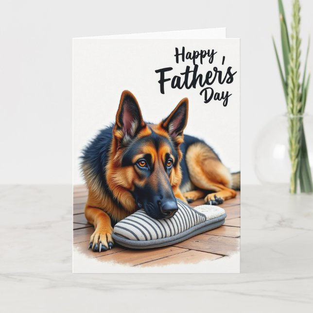 Loving Fathers Day Dog Card (Front)