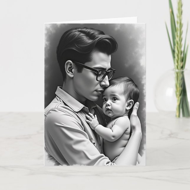 Loving Fathers Day Gaze Card (Front)
