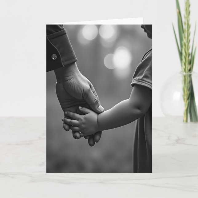 Loving Fathers Day Hands Card (Front)
