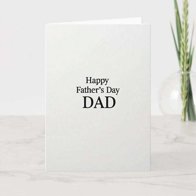Loving Fathers Day Letter Card (Front)