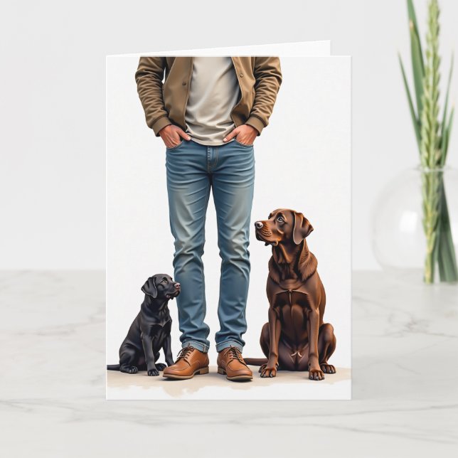 Loving Fathers Day Pet Card (Front)