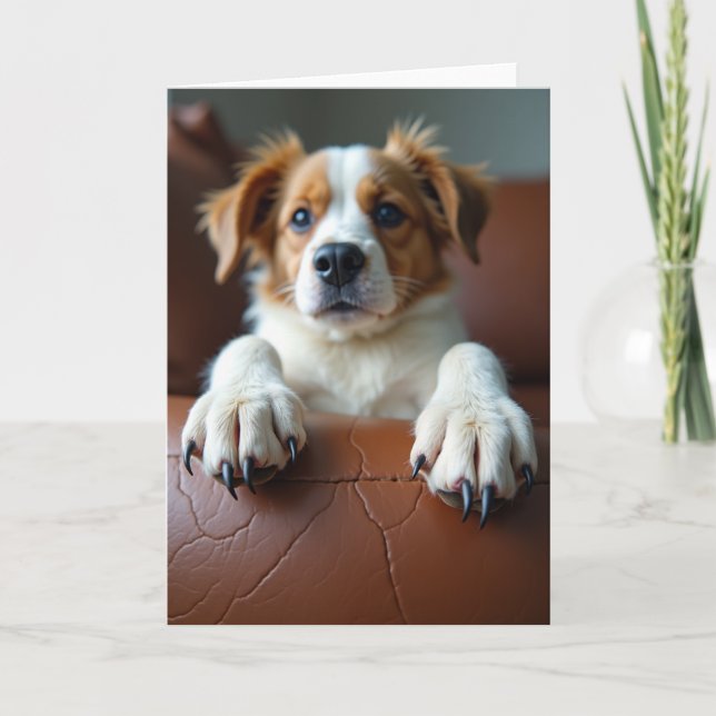 Loving Fathers Day Pup Card (Front)