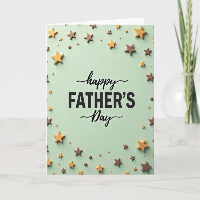 Loving Fathers Day Star Card (Front)