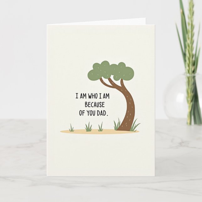 Loving Fathers Day Tree Card (Front)