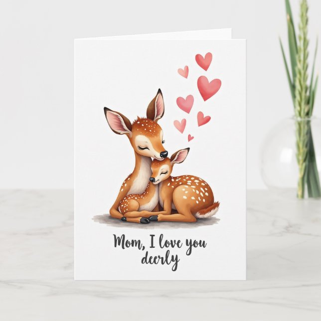 Loving Fawn Mothers Day Card (Front)