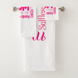 Loving Fearless Mom Heart of the Family Bath Towel Set