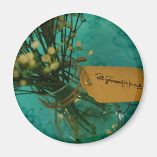 Loving Flowers 2 1/4 inch Magnet