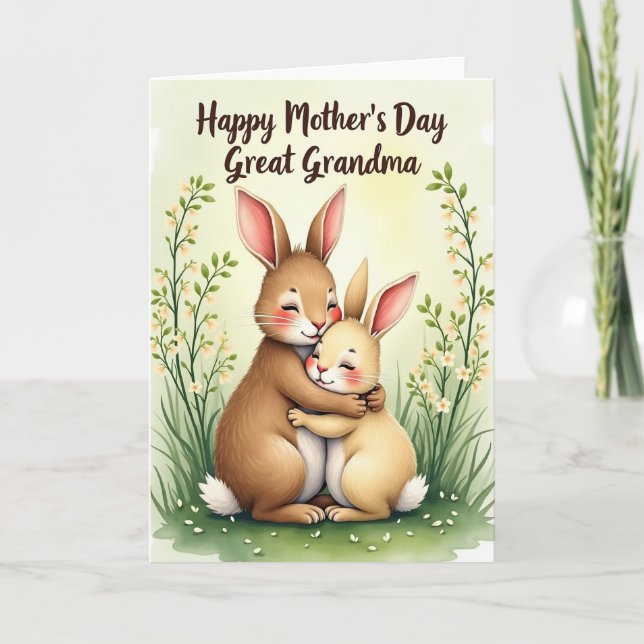 Loving Fluffy Mothers Day Card (Front)