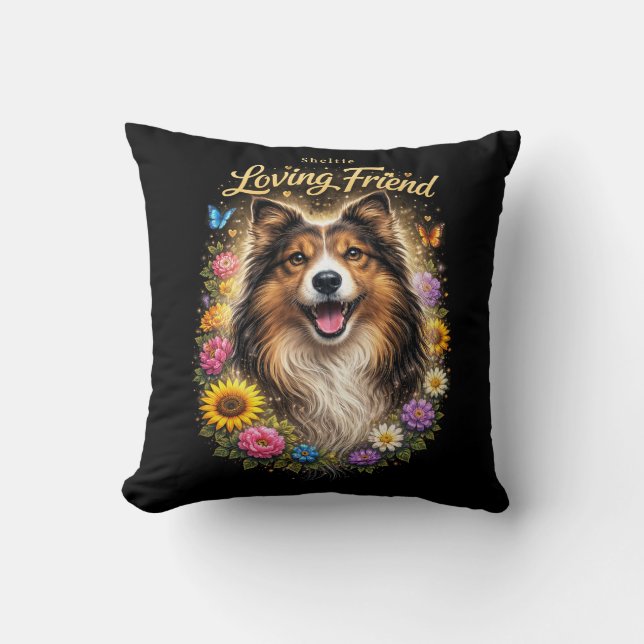 Loving Friend Throw Pillow (Front)