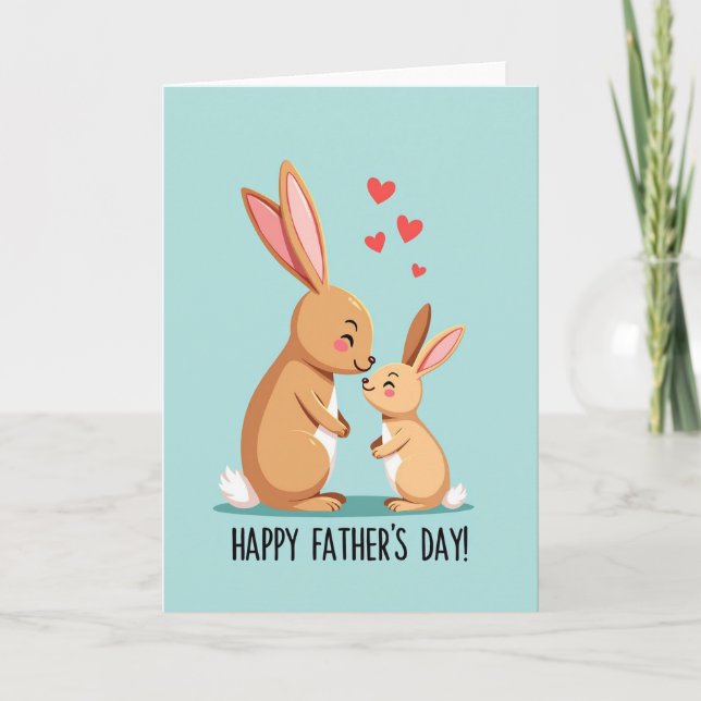 Loving Furry Fathers Day Card (Front)