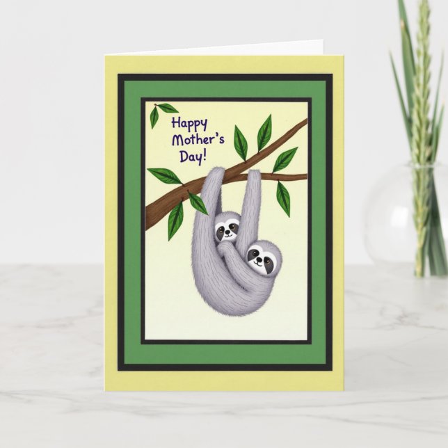 Loving Furry Mother Card (Front)