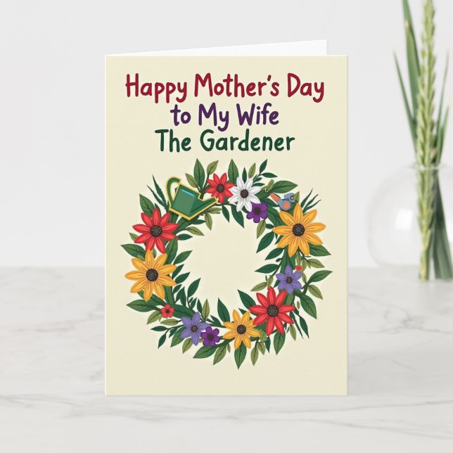Loving Gardener Mothers Day Card (Front)