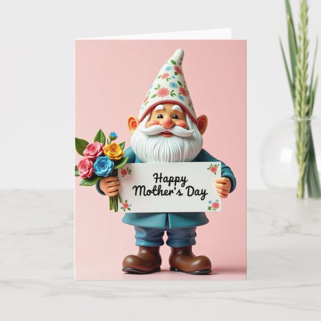 Loving Gnome Mothers Day Card (Front)
