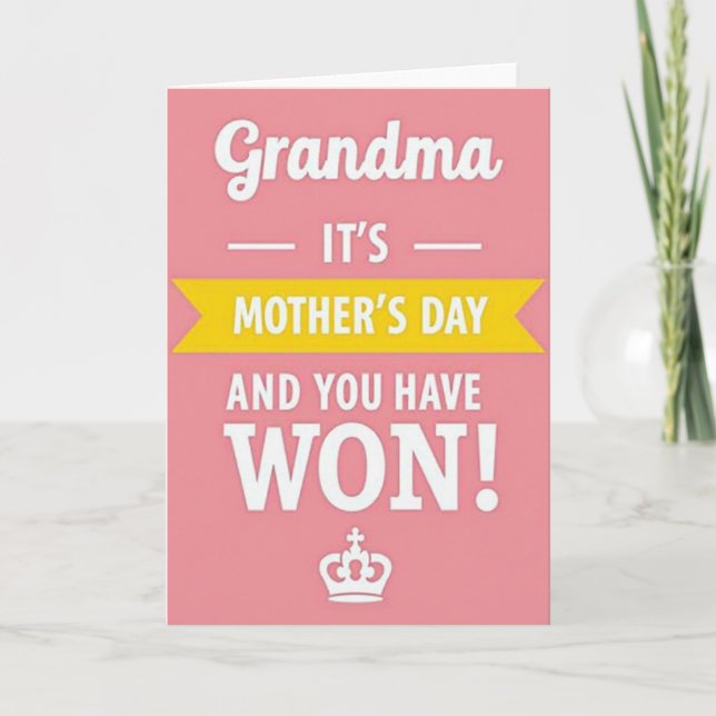 Loving Grandma Day Card (Front)