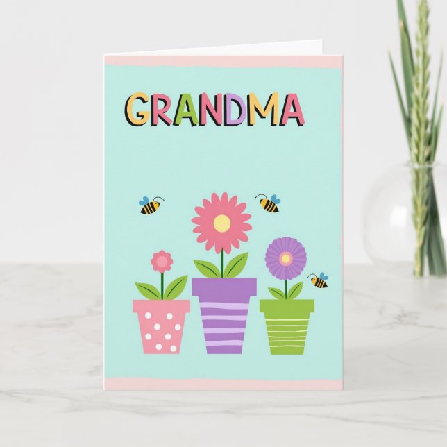 Loving Grandma Insects Card (Front)