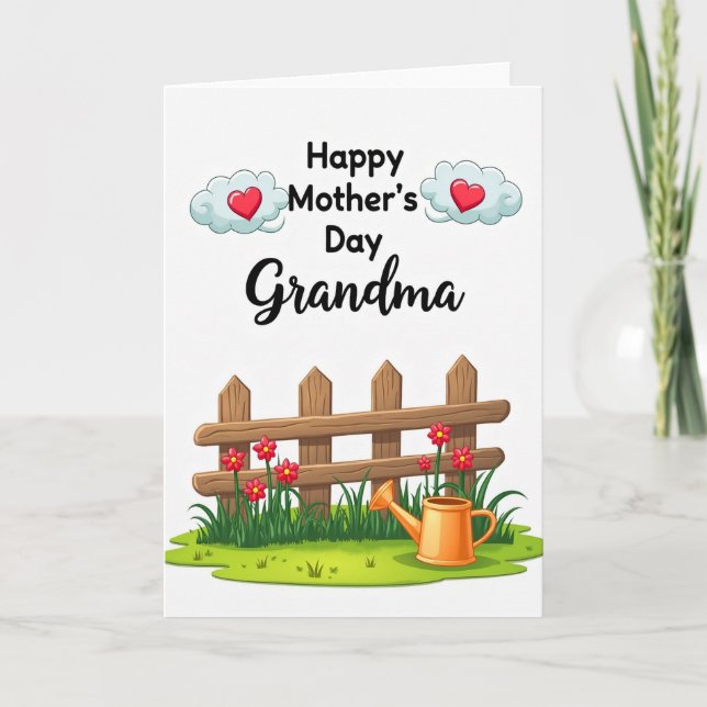 Loving Grandmas Heartfelt Card (Front)