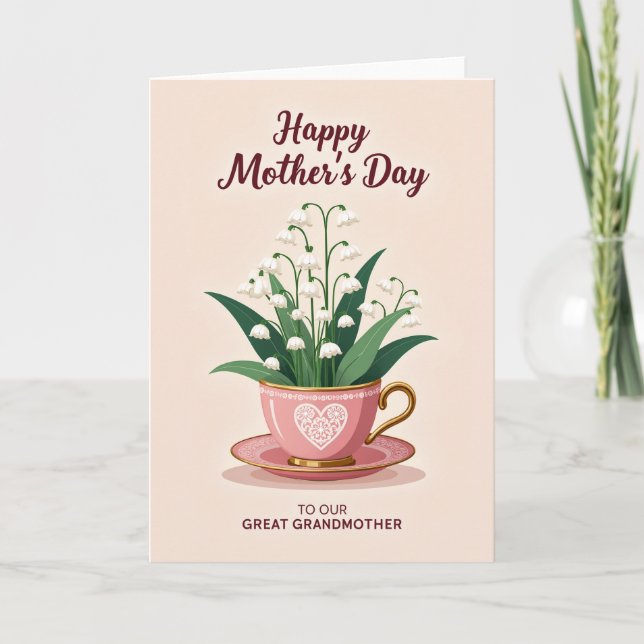 Loving Grandmother Floral Card (Front)