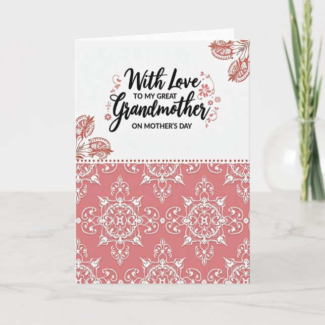 Loving Grandmother Message Card (Front)