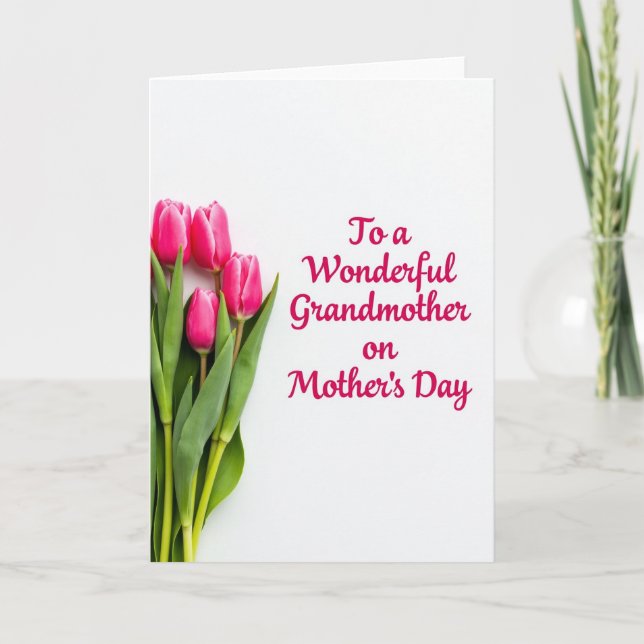 Loving Grandmother Mothers Day Card (Front)