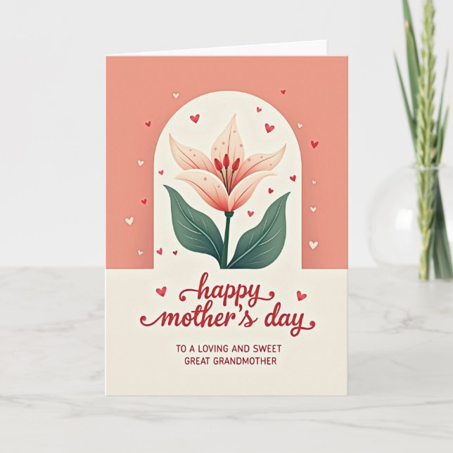 Loving Great Grandmother Card (Front)