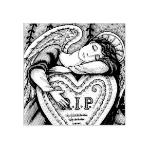 LOVING GUARDIAN ANGEL CEMETERY, GRAVE RUBBER STAMP