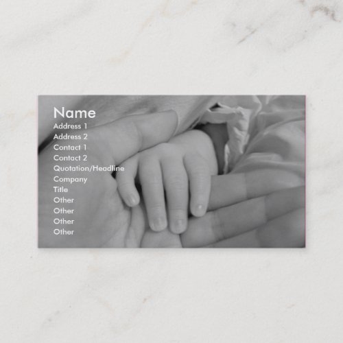 Loving Hands Child Care Business Card Business Card Template