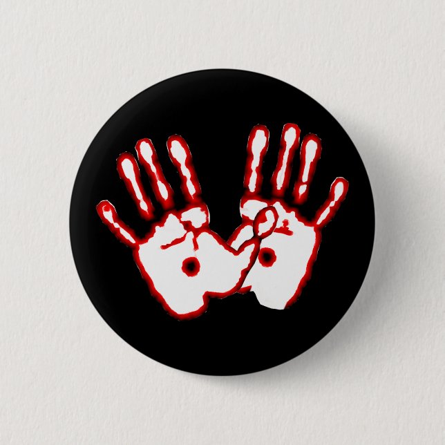 Loving Hands - John 20:27 Pinback Button (Front)