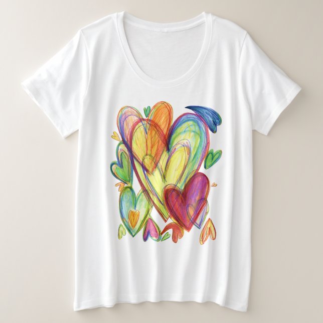 Loving Healing Hearts Art Custom Shirt (Design Front)